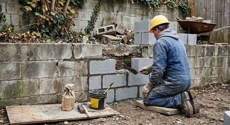 Block Wall Repair in Hollywood, SC