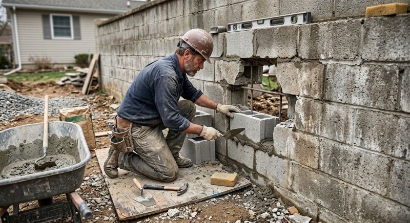 Block Wall Repair in Ladson, SC