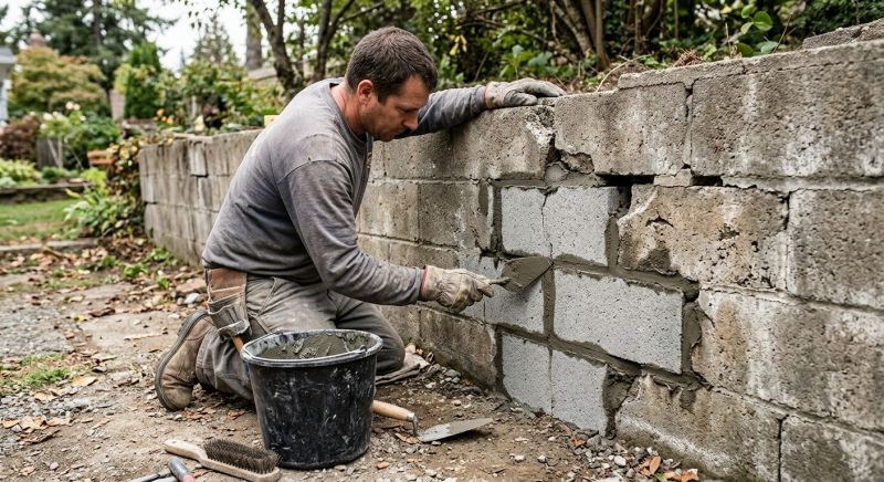 Block Wall Repair in Summerville, SC