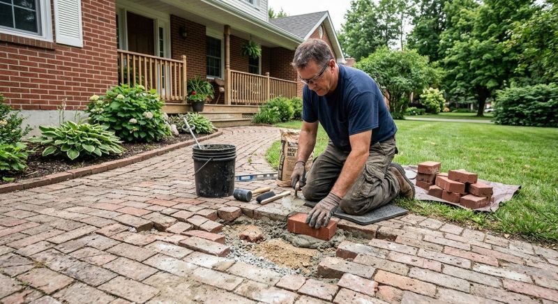 Brick Flatwork Repair in Berkeley County, SC