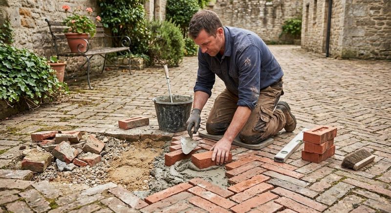 Brick Hardscape Repair in Summerville, SC