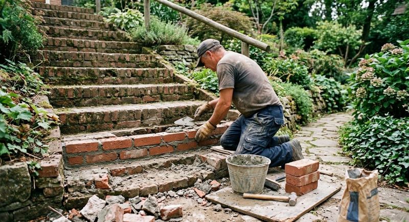 Brick Stairs Repair in Holly Hill, SC