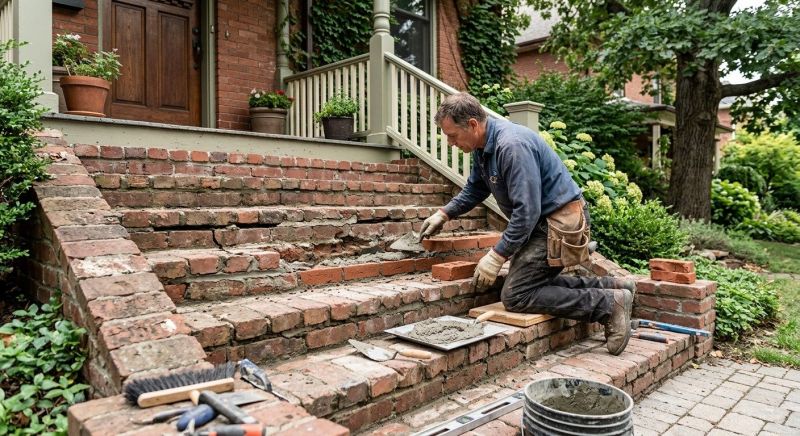 Brick Stairs Repair in Summerville, SC