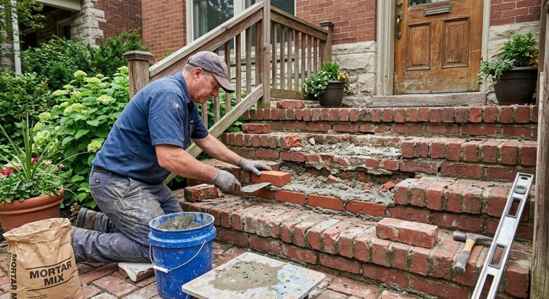 Brick Steps Repair in Summerville, SC