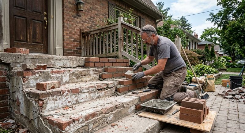 Brick Stoop Repair in Summerville, SC