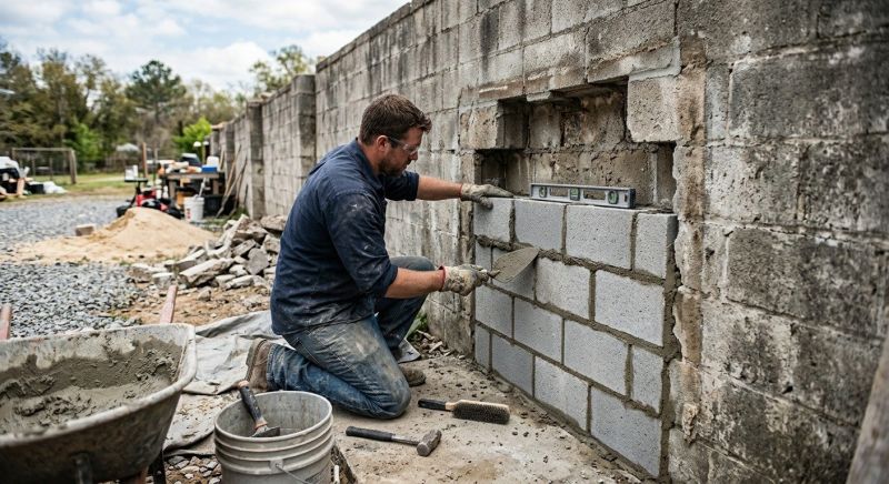 Concrete Block Repair in Bonneau, SC