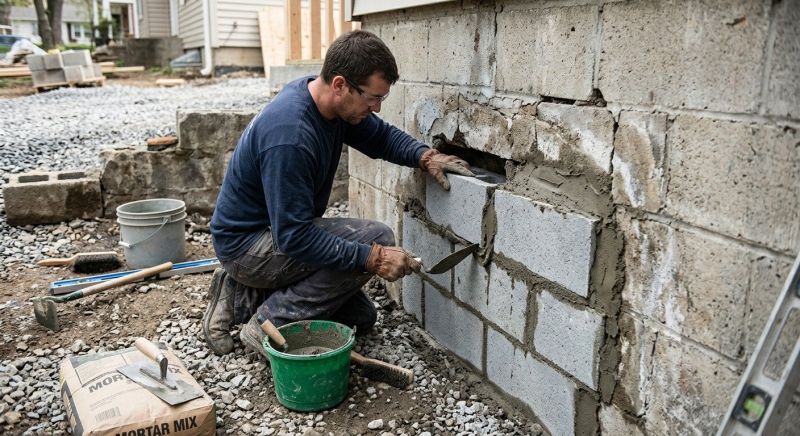 Concrete Block Repair in Dorchester County, SC