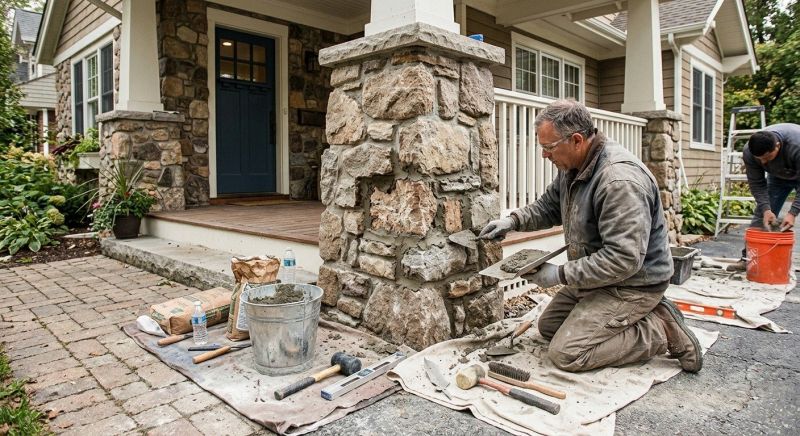 Stone Column Repair in Summerville, SC