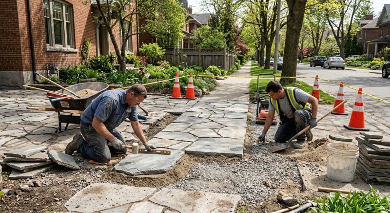 Stone Walkway Repair in Summerville, SC