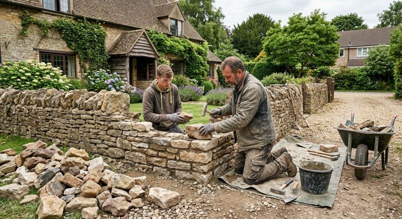 Stone Wall Repair in Berkeley County, SC