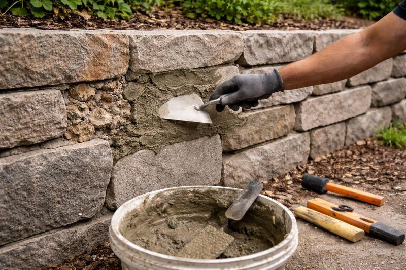 Stone Wall Repair in Charleston, SC